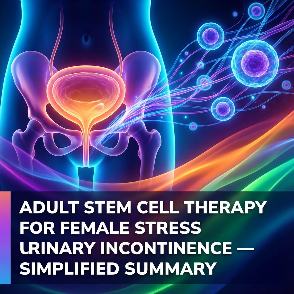 Adult stem cell therapy for female stress urinary incontinence ...